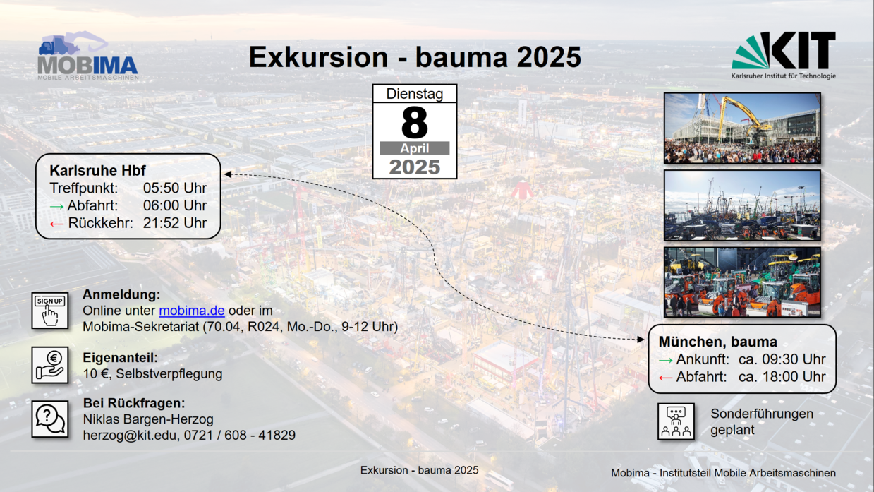 Informationsfolie bauma 2025